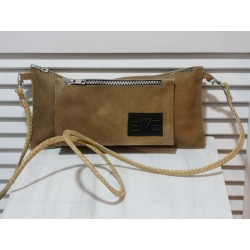 Bolso piel bandolera camel
