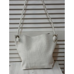 Bolso piel "Tote" rejilla...