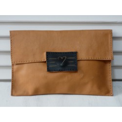 Riñonera piel Camel