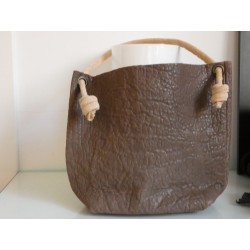 BOLSO PIEL “COCO NUDO” TAUPE