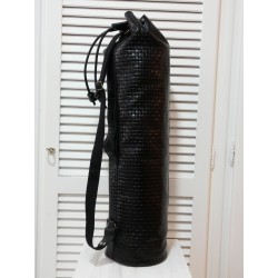 Leather Mat Bag Black