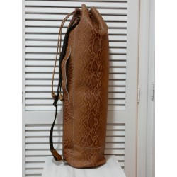 Leather Mat Bag (cocodrile...
